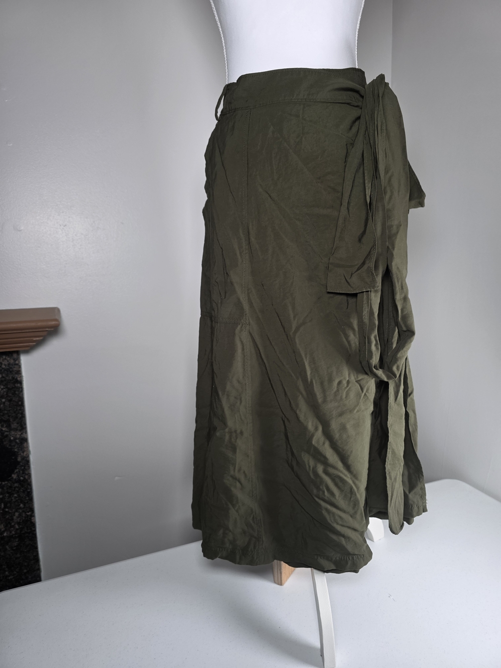 Banana Republic Olive Wrap Maxi Skirt